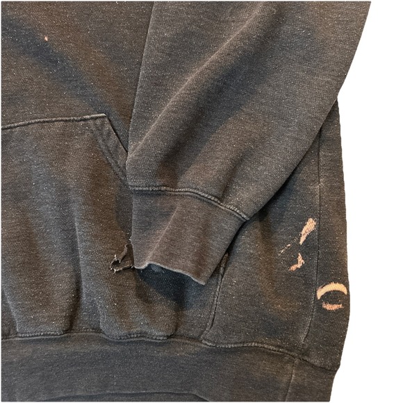 Vtg Orange County Chopper Hoodie Mens Medium Large Faded Black Distressed Y2K - Picture 5 of 10